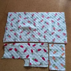 キャロット柄キルティング生地セット