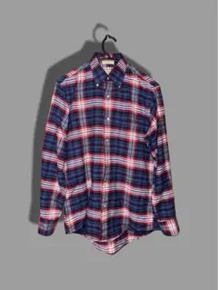 ち*り様 US製　L.L.Bean ネイビー レッド チェック 長袖シャツ