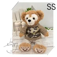 トレーナー 迷彩ボア&ズボン 生成り 綿麻☆ダッフィーSS☆ハンドメイド 洋服のサムネイル