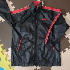 サッカー　プーマ　ジャケット 140サイズ 黒/赤