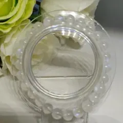 ブルーシラームーンストーン天然石パワーストーンブレスレット