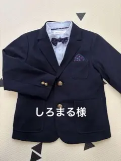 フォーマル　スーツ　5点セット 卒園式　入学式　男の子　120 ネイビー