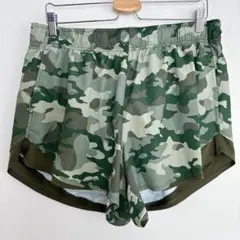 迷彩デザイン ショートパンツ XL メンズ レディースランニング インナー ゴム