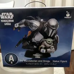 スターウォーズHappyくじ A賞マンダロリアン&グローグースタチューフィギュア