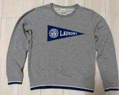 LAUNDRYロゴ入りグレー スウェット 古着 アメカジのサムネイル