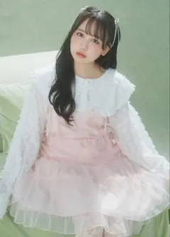 松本かれんちゃん着用merry jenny チュールドロストミニキャミワンピース