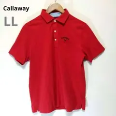セール✨️キャロウェイゴルフ　LL　シャツ　赤　ロゴ　Callaway golf