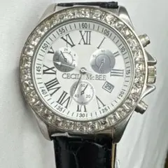 セシルマクビー 腕時計 CM-0174 シルバー ストーンベゼルのサムネイル