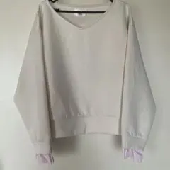 yukiさんコラボ スウェット ピンクフリル袖