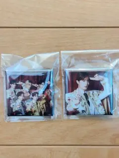 M!LK スクエア缶バッジ 2個セット