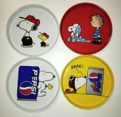 ペプシ　スヌーピーコースター4枚セット