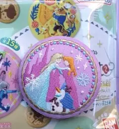 ディズニー 刺繍缶バッチ アナと雪の女王