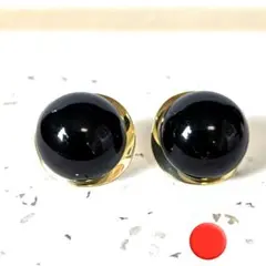 ピアス　パール　レディース　ゴールド　黒玉　大人可愛い　真珠　普段使い　大ぶり