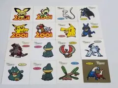 ポケモンパンシール ポケモンシール デコキャラシール 2001 金台紙 ジャンク