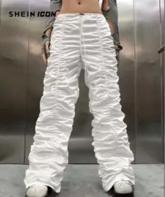 SHEIN ギャザーパンツ