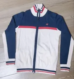 YONEX ジップアップセーター ネイビー/ホワイト