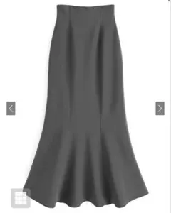 GRL バックスリットマーメイドスカート グレー　dk988