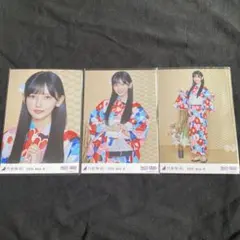 乃木坂46 生写真 池田瑛紗 浴衣 ノーマル コンプ 3枚