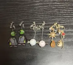 【未使用】ポケモン イヤリング 3点セット