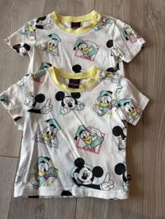 美品　BABYDOLL ミッキー・ドナルド Tシャツ 2枚セット　80と90