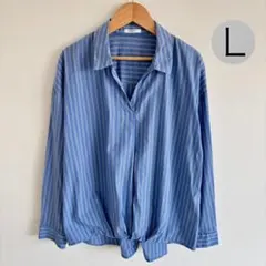 ハニーズ｜レディース 長袖シャツ オフィスカジュアル ブラウス M シンプル