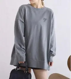 【one after another】ワンポイント刺繍ビッグロンT