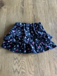 BeBe フラワープリント フリルスカート 100cm