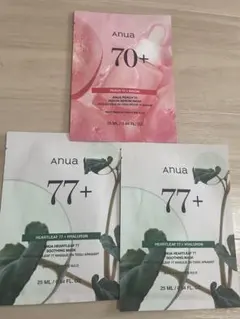 ANUA フェイスマスク セット 70+ 77+3枚セット