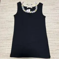 As know as タンクトップ ブラック 花柄レースのサムネイル
