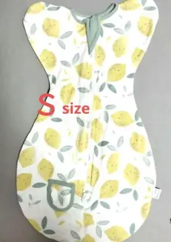 レモン柄 　スワドル　コットンスリーパー