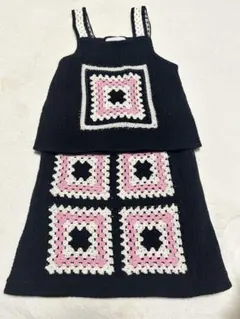 ZARA ザラ クロシェニット 花柄 セットアップ キャミ ショートパンツ 