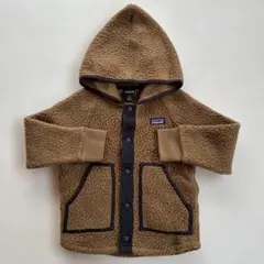 Patagonia パイル フリース フーディー ブラウン 4T