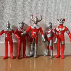 ウルトラマン ソフビ 5体セット レオ アストラ 父
