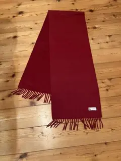 コロンボ　カシミア100% マフラー　ボルドー色のサムネイル
