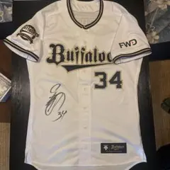オリックスバファローズ 中山慎也選手 直筆サイン入実使用ユニフォーム オリックスバファローズ 中山慎也選手 直筆サイン入実使用ユニフォーム