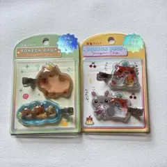 ボンボンドロップ　前髪クリップ　ヘアクリップ　2点