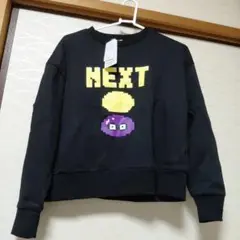 トレーナー　黒　ぷよぷよ　スウェット　M