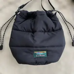 LLBean　キルティング　巾着ポーチ