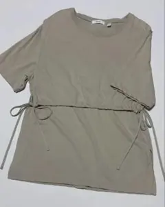 niko and ...Tシャツ ベージュ ドローストリングオーバーサイズ感