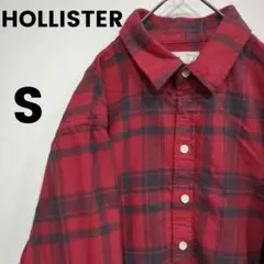 US古着 HOLLISTER フランネルシャツ S レッド