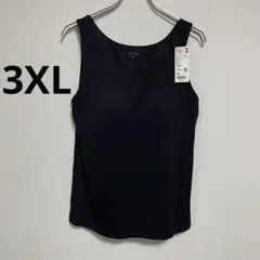 タグ付き未使用品 ユニクロ 3XL ヒートテック ブラタンクトップ 黒 暖かい