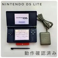 動作確認済み Nintendo DS Lite 本体エナメルネイビー