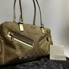 美品 正規品 GUCCI グッチ ハンドバッグ ミニボストン GG柄 スエード 2026年最新】グッチ ミニボストン スエードの人気アイテム - メルカリ