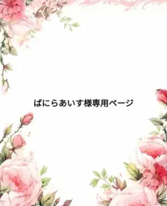 ばにらあいす様専用ページ