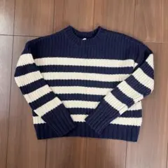 GAP KIDS ストライプ ざっくりセーター サイズs