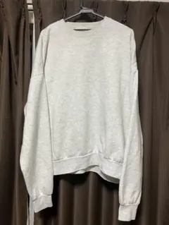 グレー L クルーネック スウェット