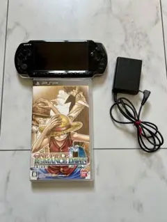 PSP3000ブラック 本体/メモリースティック/充電器+ONEPIECEソフト