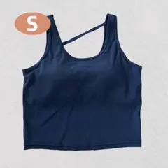 新品【SUKALA】リブソリッドショートタンクトップ（S,ブラック）スカーラ