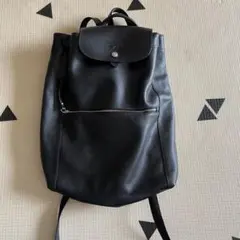 ロンシャン リュック ルフローネ レザー ブラック 黒 ショルダー紐調節可