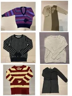 Mサイズ ニットセーター 6点セット まとめ売り